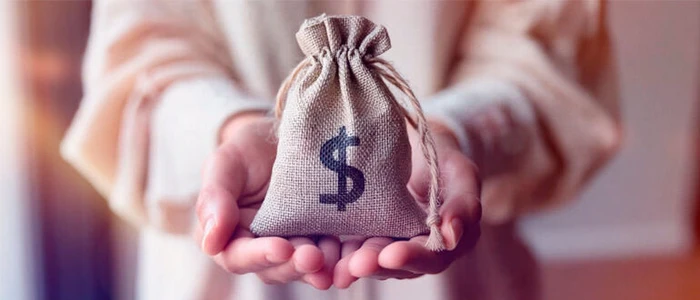 Person_h&auml;lt_Geldsack_Midjourney_Topnews.jpg (Bild: KI-generiert/Midjourney)